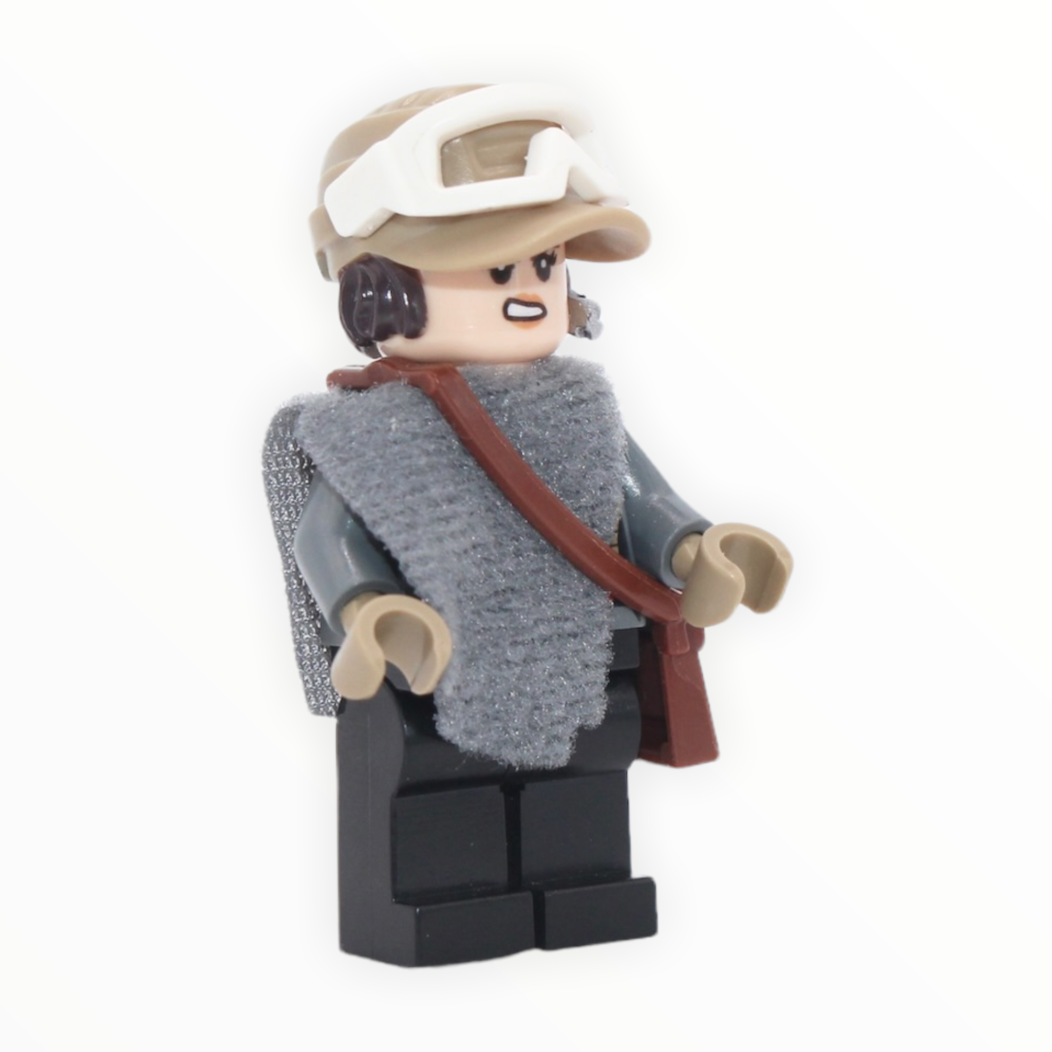 Jyn Erso (hat with hair, poncho, satchel)
