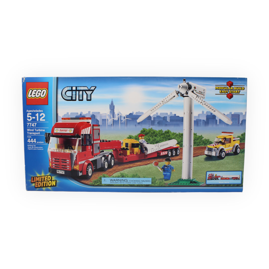 Certified Used Set 7747 City Wind Turbine Transport