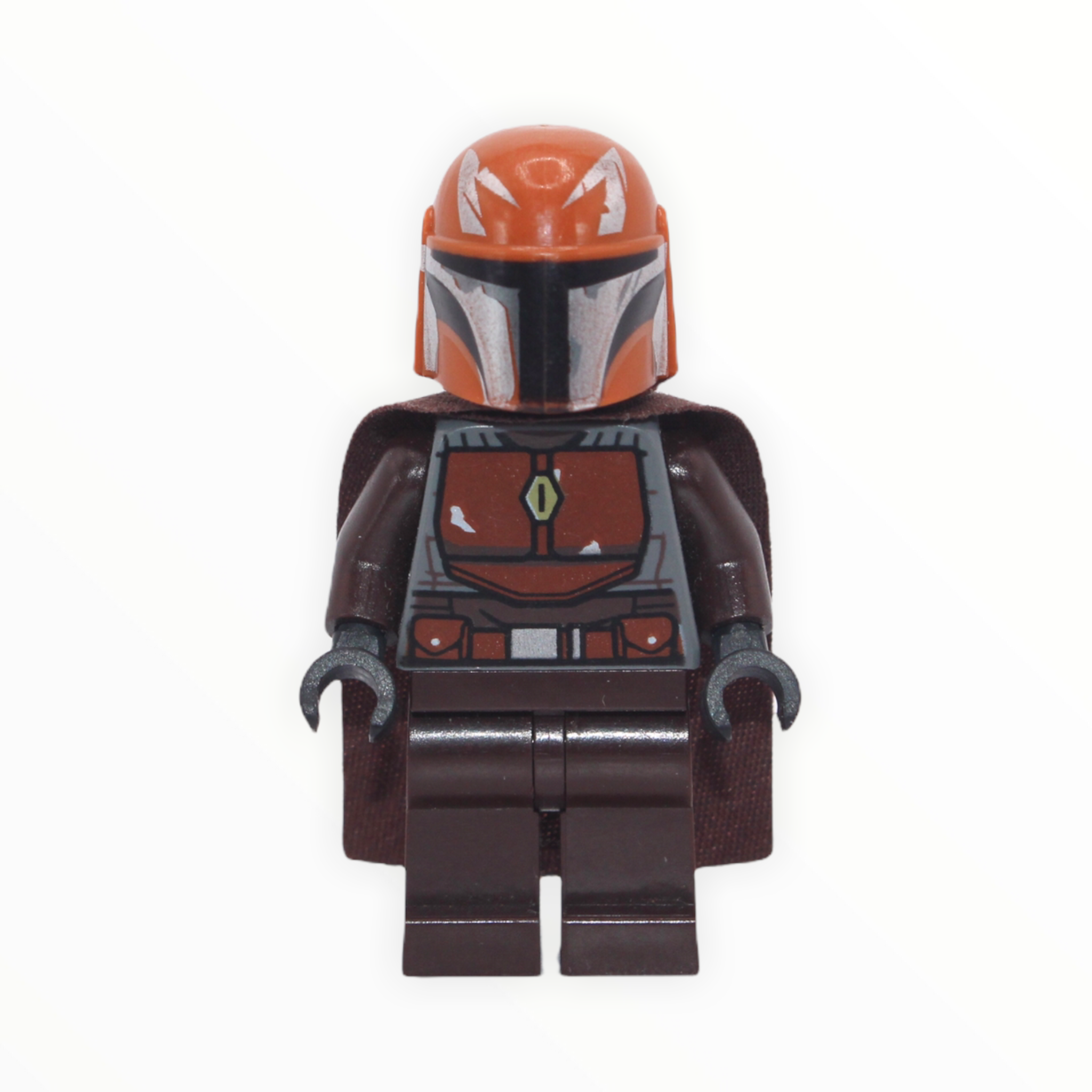 Mandalorian Tribe Warrior (dark orange helmet, dark brown cape)