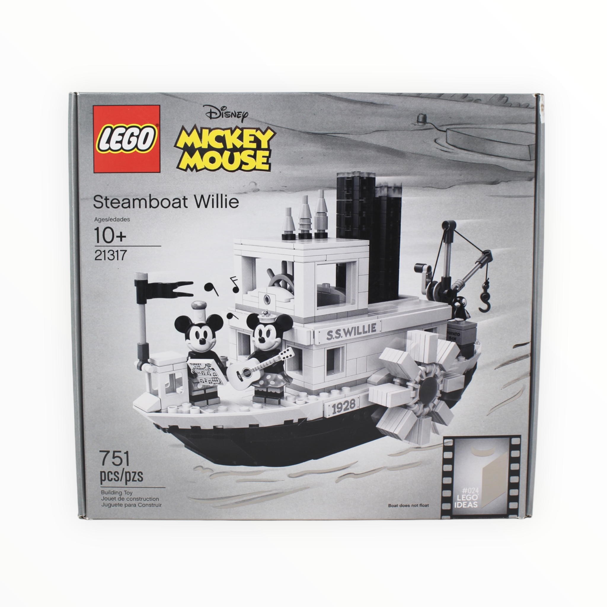 Certified Used Set 21317 LEGO Ideas Steamboat Willie