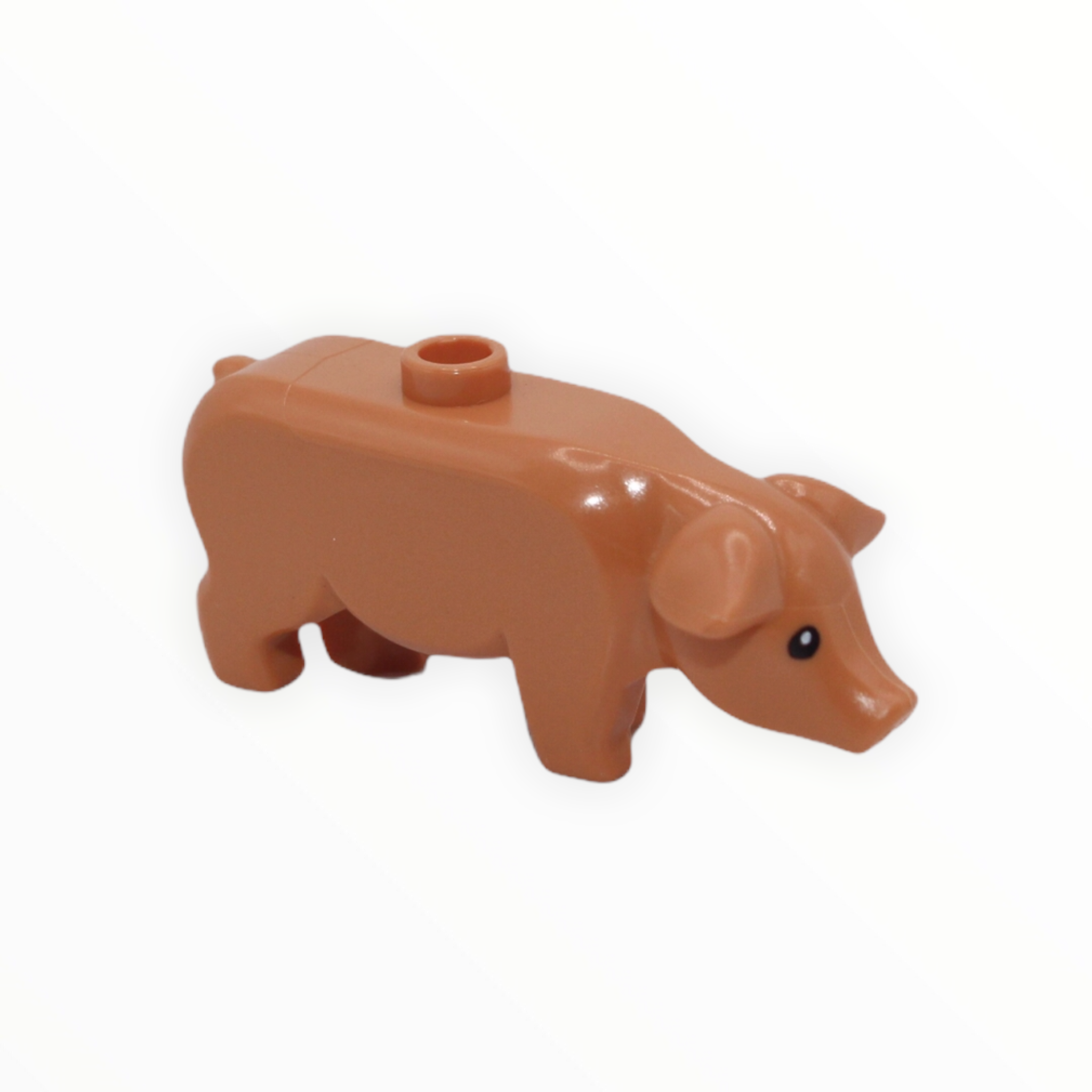 Nougat Pig (black eyes, white pupils)
