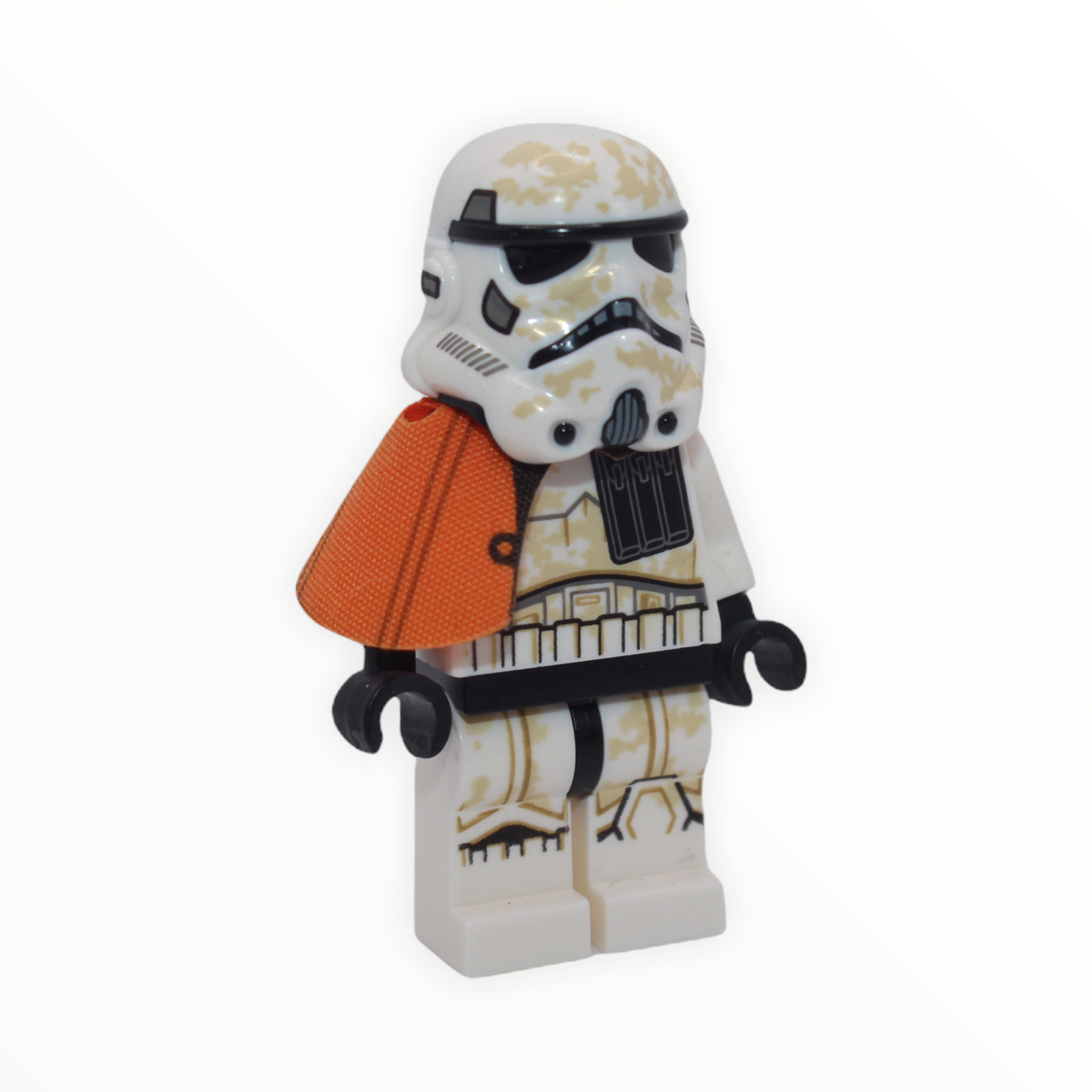 Sandtrooper Squad Leader (Captain, orange pauldron, ammo pouch, dirt stains, dual-molded helmet, 2020)