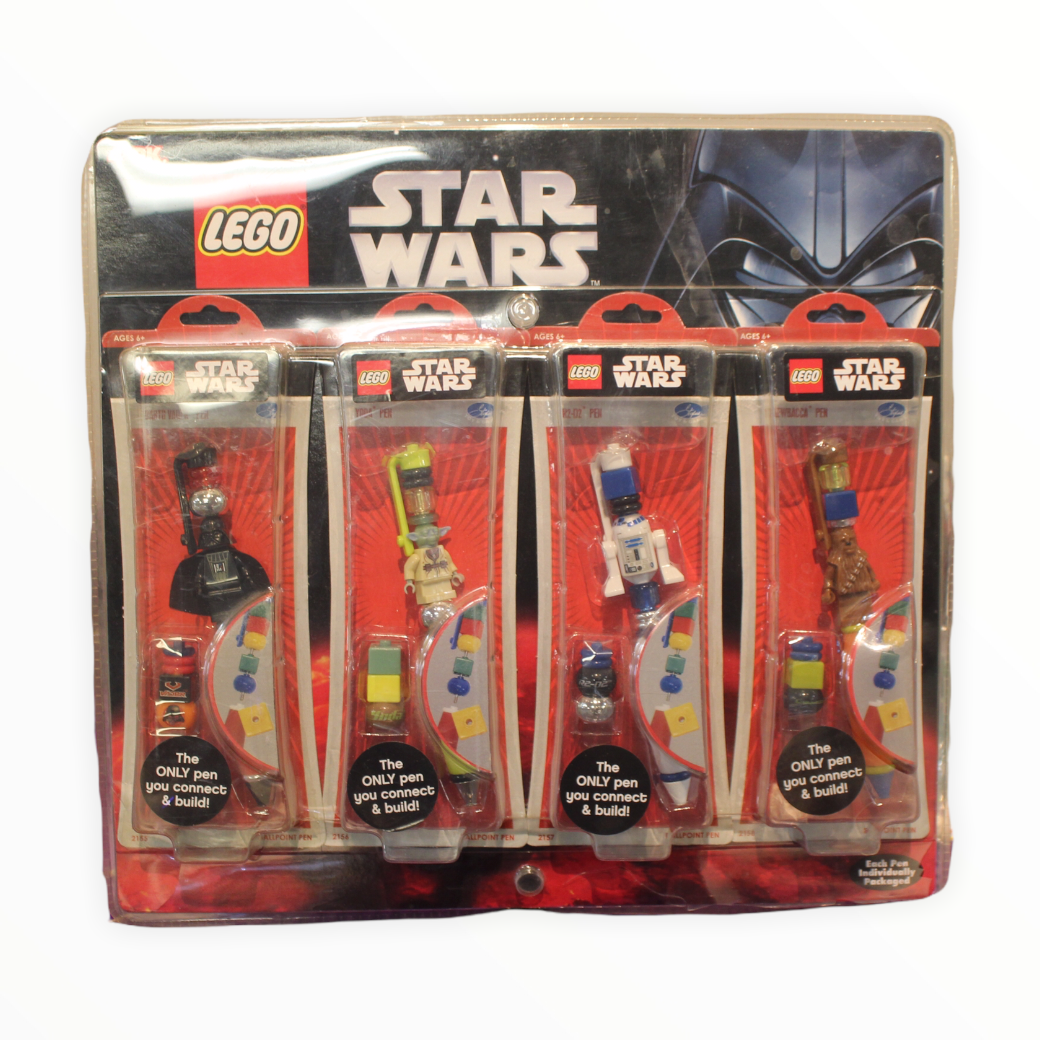 Retired Sets 2155, 2156, 2157, 2158 LEGO Star Wars Pens 4-Pack