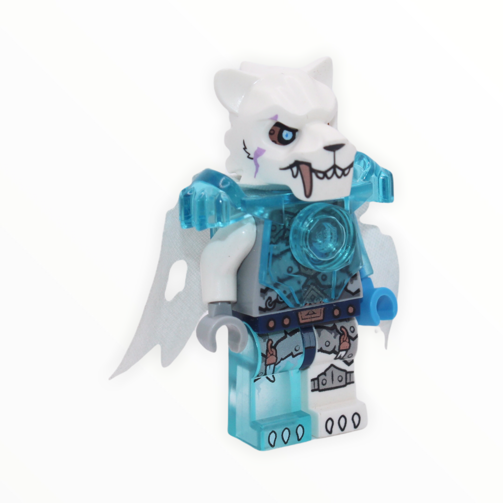 Sir Fangar (trans-light blue heavy armor, cape)
