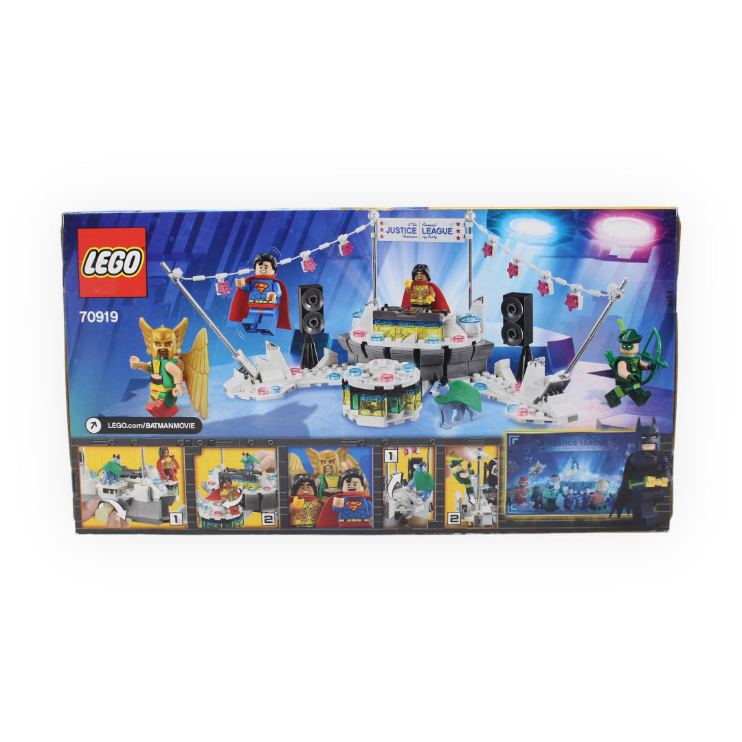 Retired Set 70919 The LEGO Batman Movie The Justice League Anniversary Party